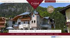 Desktop Screenshot of central-pertisau.at